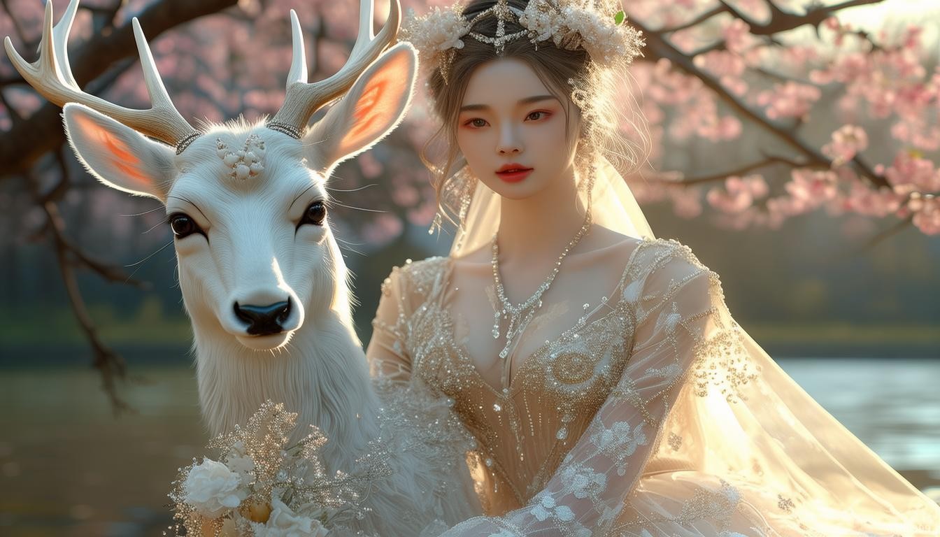 白鹿与临江仙穿婚纱造型对比分析